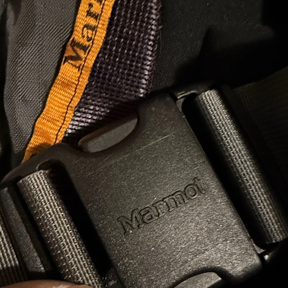 Marmot Glissade Hiking Trail Camping Backpack Orange Black Outdoor Cabincore L - Picture 6 of 12